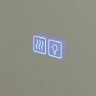 Зеркало Cezares Interni 100 CZR-SPC-INT-1000-900-LED-TCH-WARM-TIT с подсветкой Титан с сенсорным выключателем и подогревом МДФ / ЛДСП, стекло