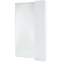 Зеркало со шкафом Bellezza Пегас 50 R 4610406021019 Белое МДФ / ЛДСП, стекло