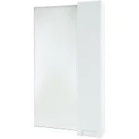 Зеркало со шкафом Bellezza Пегас 50 R 4610406021019 Белое МДФ / ЛДСП, стекло