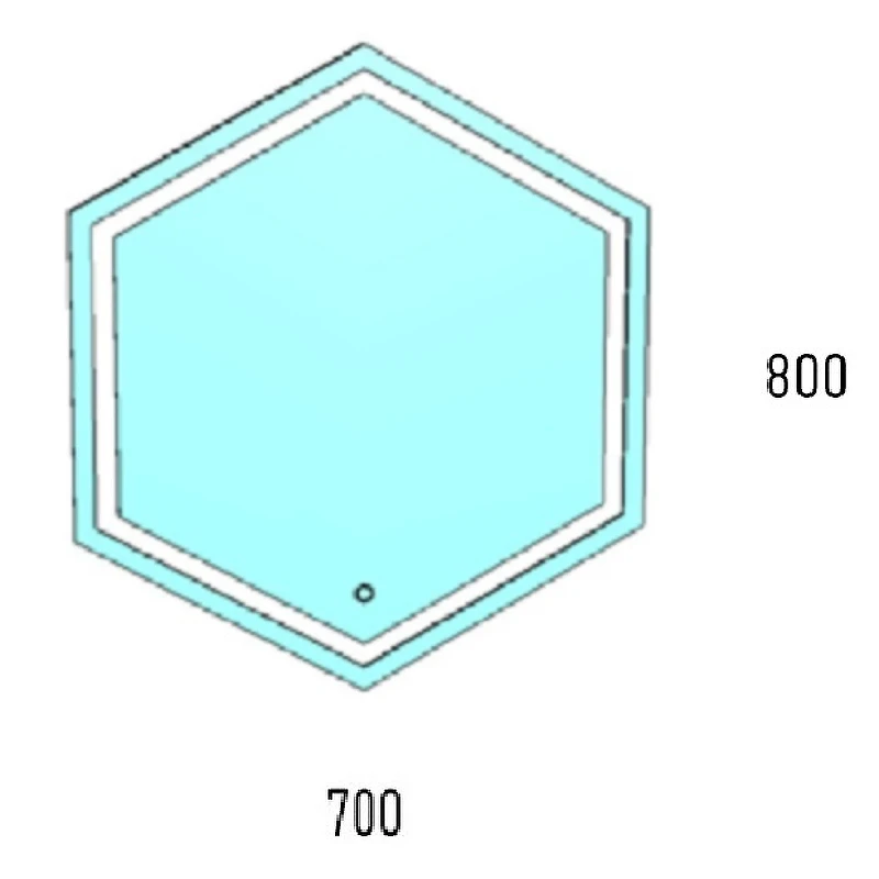 Зеркало Corozo Теор 70 SD-00000922 с подсветкой с сенсорным выключателем МДФ / ЛДСП, стекло