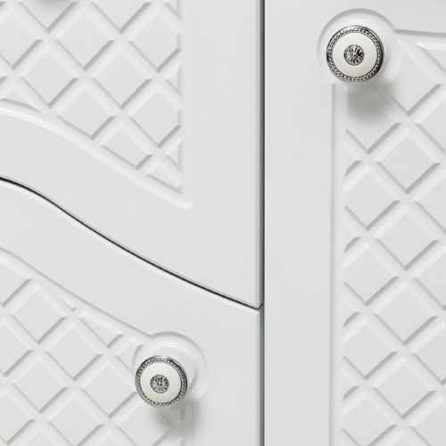 Тумба под раковину Runo Милано 75 УТ000002088 Белая МДФ / ЛДСП