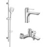 Комплект смесителей Orange Thermo T19-311cr с термостатом