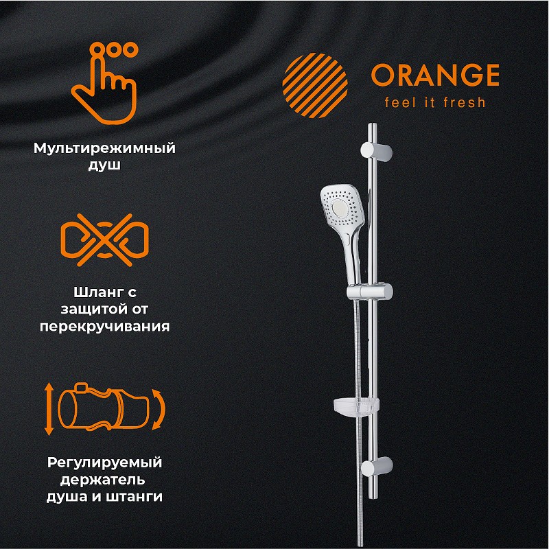 Комплект смесителей Orange Thermo T19-311cr с термостатом