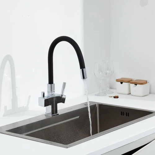 Смеситель для кухни Gappo G4395-30 цвет Хром Черный