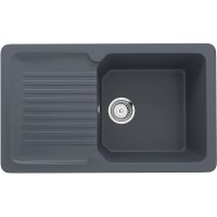 Кухонная мойка Ulgran Classic U-506-343 Антрацит искусственный камень (литьевой мрамор) встраиваемый