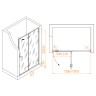 Душевая дверь RGW Stilvoll SV-004 130 353200413-21 профиль Хром стекло матовое