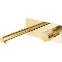 Смеситель для раковины Boheme Stick 125-GG.2 Золото латунь встраиваемый