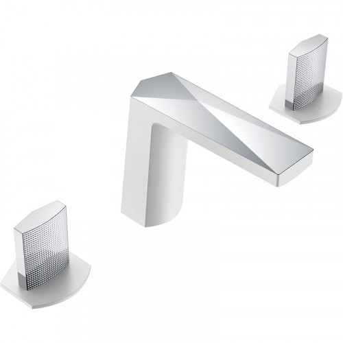 Смеситель для раковины Boheme Venturo 150-WCR-TOUCH Белый Хром латунь