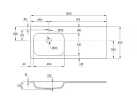 Раковина над стиральной машиной Aquaton Бланш 120 L 1A741731B101L цвет Белый