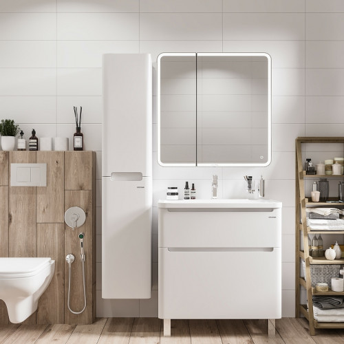 Тумба под раковину Grossman Адель 80 108007 Белая МДФ / ЛДСП