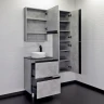 Тумба с раковиной Comforty Эдинбург 60Н 00-00004767 Бетон светлый МДФ / ЛДСП