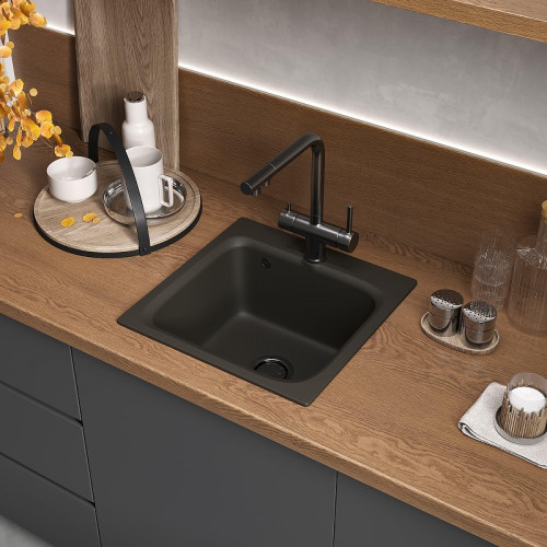 Смеситель для кухни Reflexion Lago RX9903BL цвет Оружейная сталь