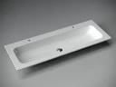 Раковина Ceramicanova Grace 120 CN7016 Белая фарфор полувстраиваемая