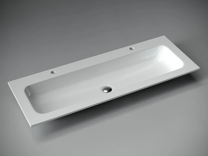 Раковина Ceramicanova Grace 120 CN7016 Белая фарфор полувстраиваемая