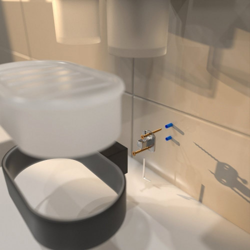 Мыльница Altasan Лотос ЛТ30ЧМ Черная матовая