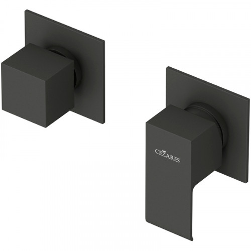 Смеситель для душа Cezares Porta PORTA-VDIM3-M-NOP Черный матовый латунь встраиваемый