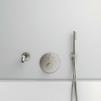 Шланговое подключение Ideal Standard Ideal Rain BC807GN Silver Storm латунь на стену