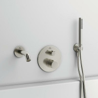 Шланговое подключение Ideal Standard Ideal Rain BC807GN Silver Storm латунь на стену