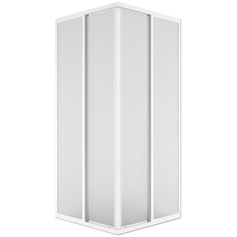 Душевой уголок Melodia della vita Project Quadro 80x80 MCNPQ8080PsWt профиль Белый полистирол призма