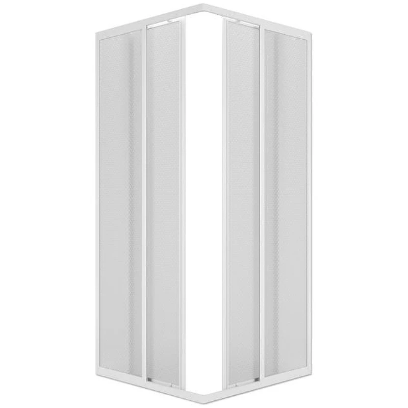 Душевой уголок Melodia della vita Project Quadro 80x80 MCNPQ8080PsWt профиль Белый полистирол призма