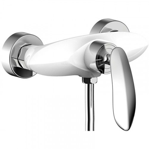 Смеситель для душа Grocenberg GB9001WC Белый Хром