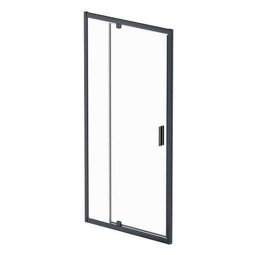 Душевая дверь AM.PM Gem 100 W90G-100-1P-BT профиль Черный матовый стекло прозрачное