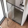 Душевая дверь AM.PM Gem 100 W90G-100-1P-BT профиль Черный матовый стекло прозрачное