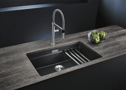 Кухонная мойка Blanco Etagon 700-U Silgranit 525169 Алюметаллик искусственный камень (литьевой мрамор) встраиваемый