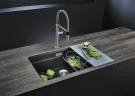 Кухонная мойка Blanco Etagon 700-U Silgranit 525169 Алюметаллик искусственный камень (литьевой мрамор) встраиваемый