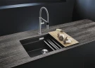 Кухонная мойка Blanco Etagon 700-U Silgranit 525169 Алюметаллик искусственный камень (литьевой мрамор) встраиваемый