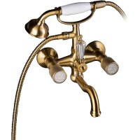 Смеситель для ванны Boheme Royal Cristal 313-Royal/CRST Бронза латунь на стену