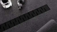 Душевой лоток Veconi Stesso Line Black 600 VSL600B с решеткой цвет Черный матовый