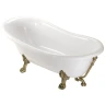 Ванна из искусственного камня Migliore Bella 170x80 23101 ножки Leone Lux Бронза