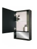 Зеркальный шкаф Art&Max Foggia 60 L AM-Fog-600-800-1D-L-DS-F-Nero с подсветкой цвет Черный