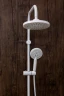 Душевая система Orange O-Shower OW02w Белый глянец нержавеющая сталь на стену