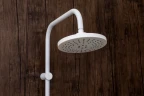 Душевая система Orange O-Shower OW02w Белый глянец нержавеющая сталь на стену
