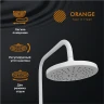 Душевая система Orange O-Shower OW02w Белый глянец нержавеющая сталь на стену