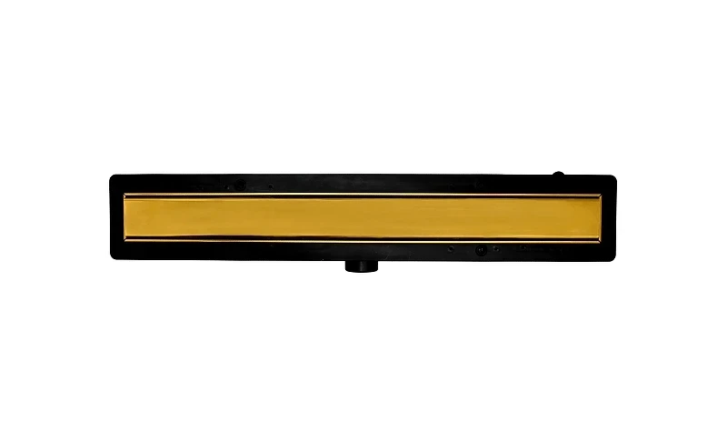 Душевой лоток PlastBrno DESIGN 4 61 SZH9550 с решеткой цвет Матовое золото