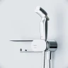 Унитаз AM.PM Gem FlashClean CK90H0203W подвесной с гигиеническим душем и ершиком с сиденьем Микролифт фарфор подвесной