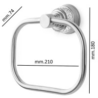 Кольцо для полотенец Boheme Aura 10245-CR Хром