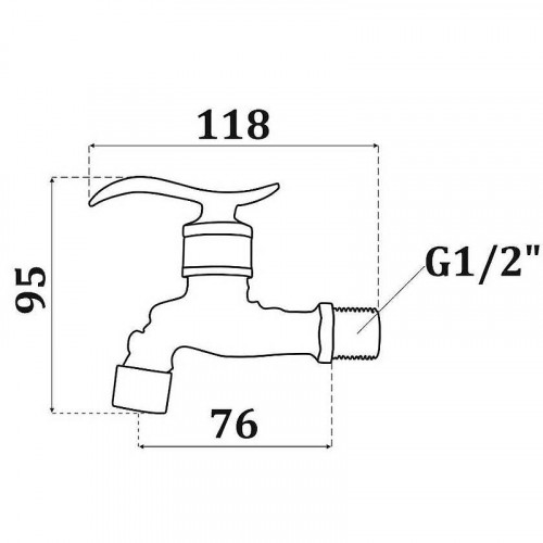 Кран для одного типа воды Maretti Avorio AV33R13 Бронза