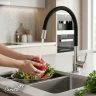 Cмеситель для кухни Ceruttispa Атэна (Atena) H-B CT12141 12141 цвет Хром Черный