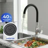Cмеситель для кухни Ceruttispa Атэна (Atena) H-B CT12141 12141 цвет Хром Черный