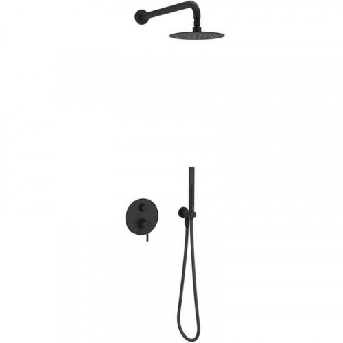 Душевая система Excellent Pi Arex AREX.SET.1245BL Черная матовая латунь встраиваемый