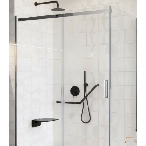 Душевая система Excellent Pi Arex AREX.SET.1245BL Черная матовая латунь встраиваемый