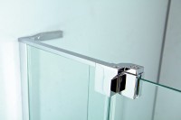 Душевая дверь Cezares Slider 90 SLIDER-B-1-80/90-C-NERO профиль Черный матовый стекло прозрачное