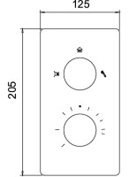 Смеситель для душа RGW Shower Panels SP-42-01 21140542-11 с термостатом