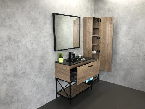 Зеркало Comforty Бредфорд 90 00004147988 Черное стекло