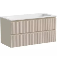 Тумба под раковину Sancos Snob R 100 SNR100CE подвесная Beige Soft МДФ / ЛДСП
