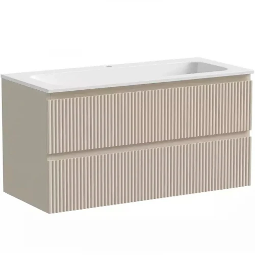 Тумба под раковину Sancos Snob R 100 SNR100CE подвесная Beige Soft МДФ / ЛДСП